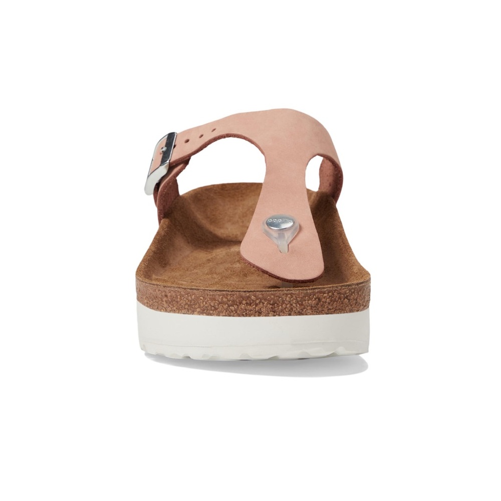 Birkenstock® Papillio Gizeh Platform Sandal - Nubuck. - Picture 3 of 11